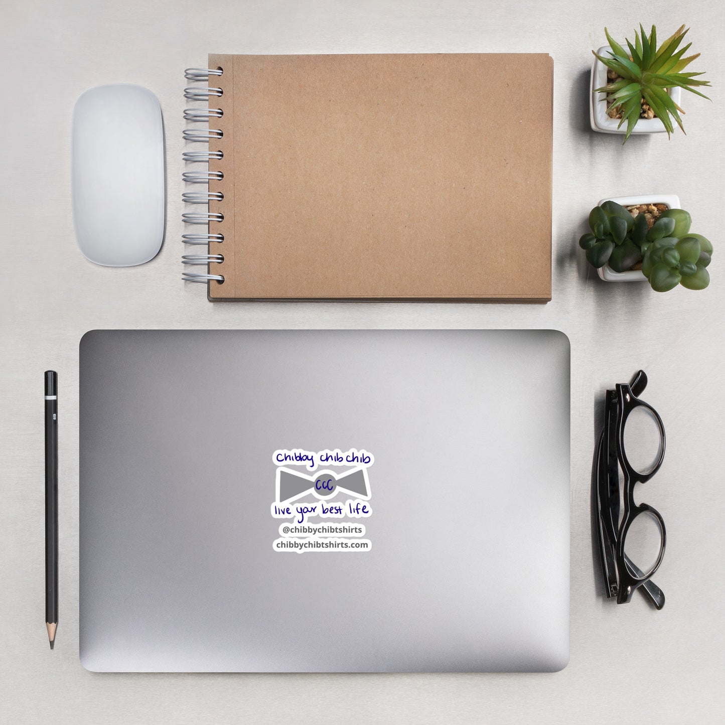 Chibby Chib Chib Logo Sticker