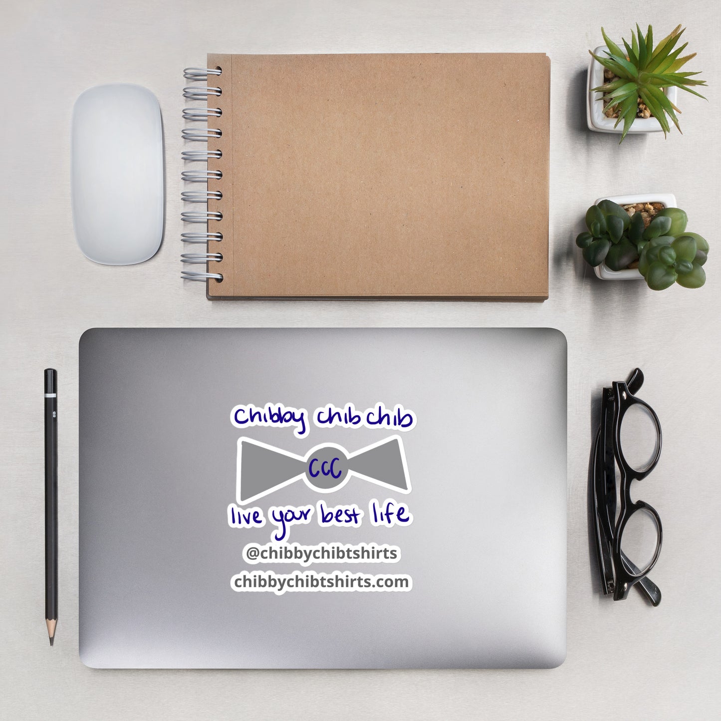 Chibby Chib Chib Logo Sticker