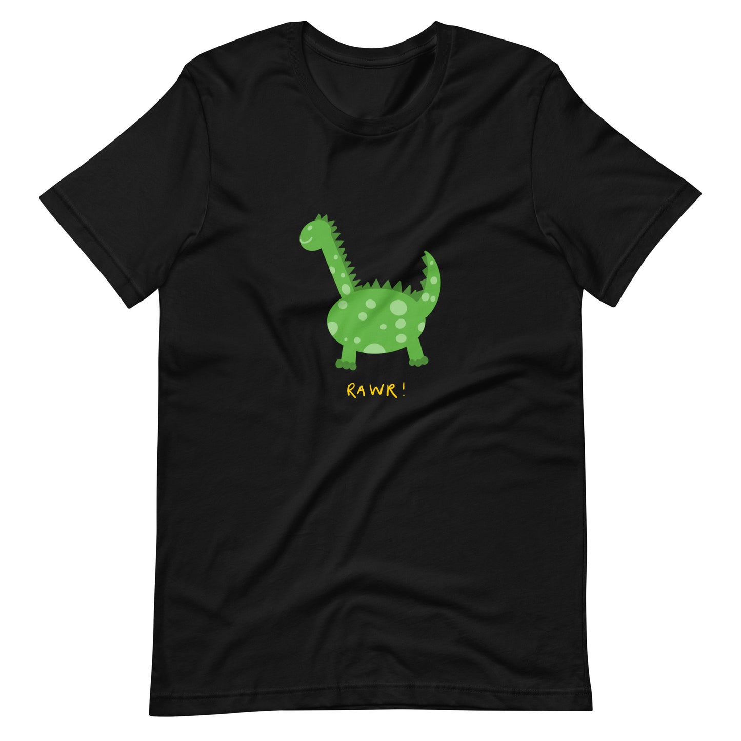 "Rawr" Green Dinosaur T-Shirt (Adult)