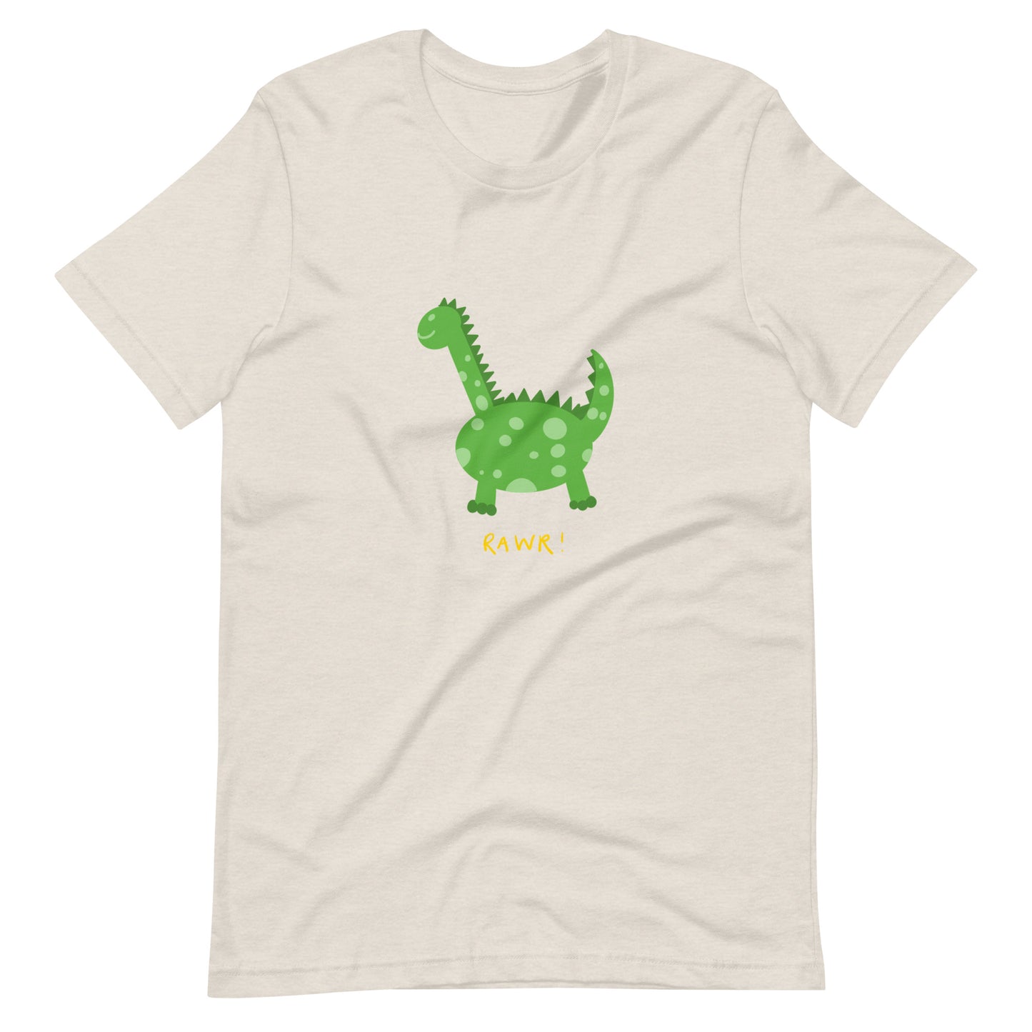 "Rawr" Green Dinosaur T-Shirt (Adult)