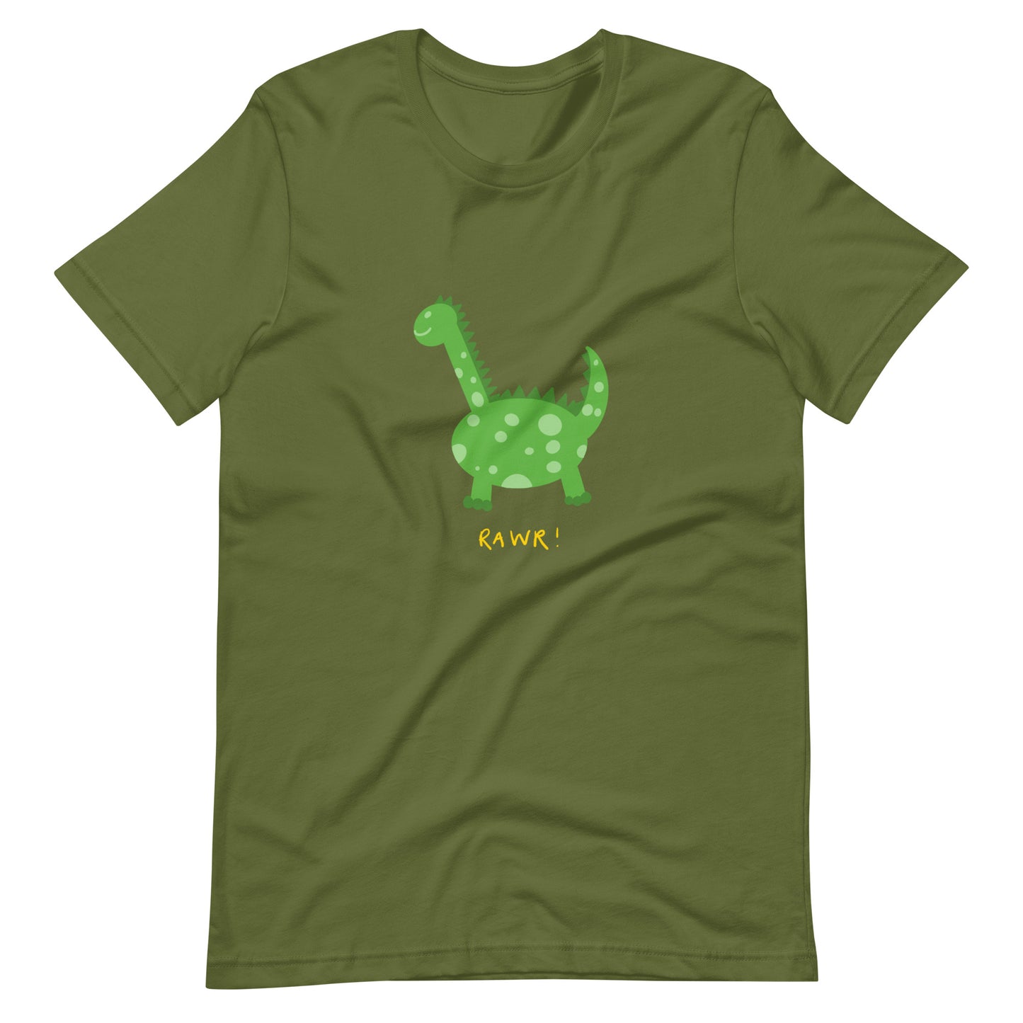 "Rawr" Green Dinosaur T-Shirt (Adult)