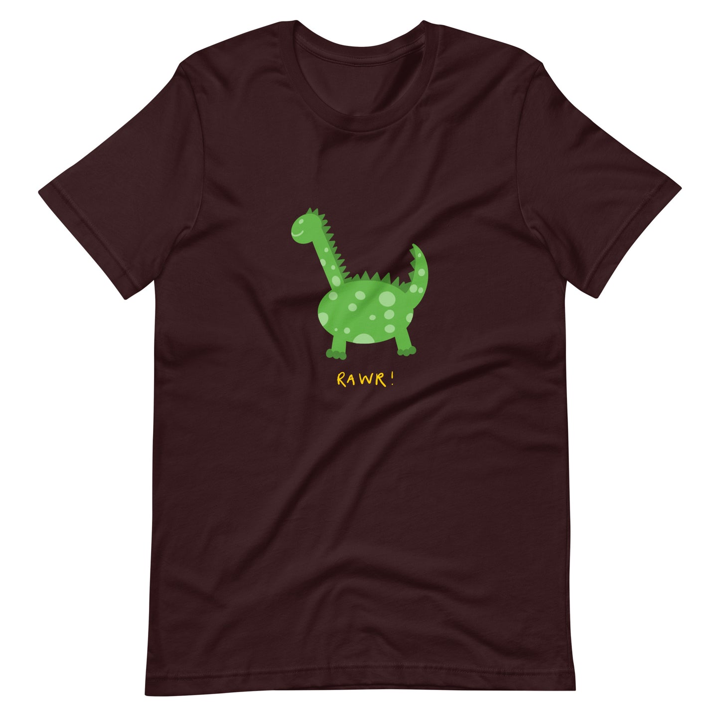 "Rawr" Green Dinosaur T-Shirt (Adult)