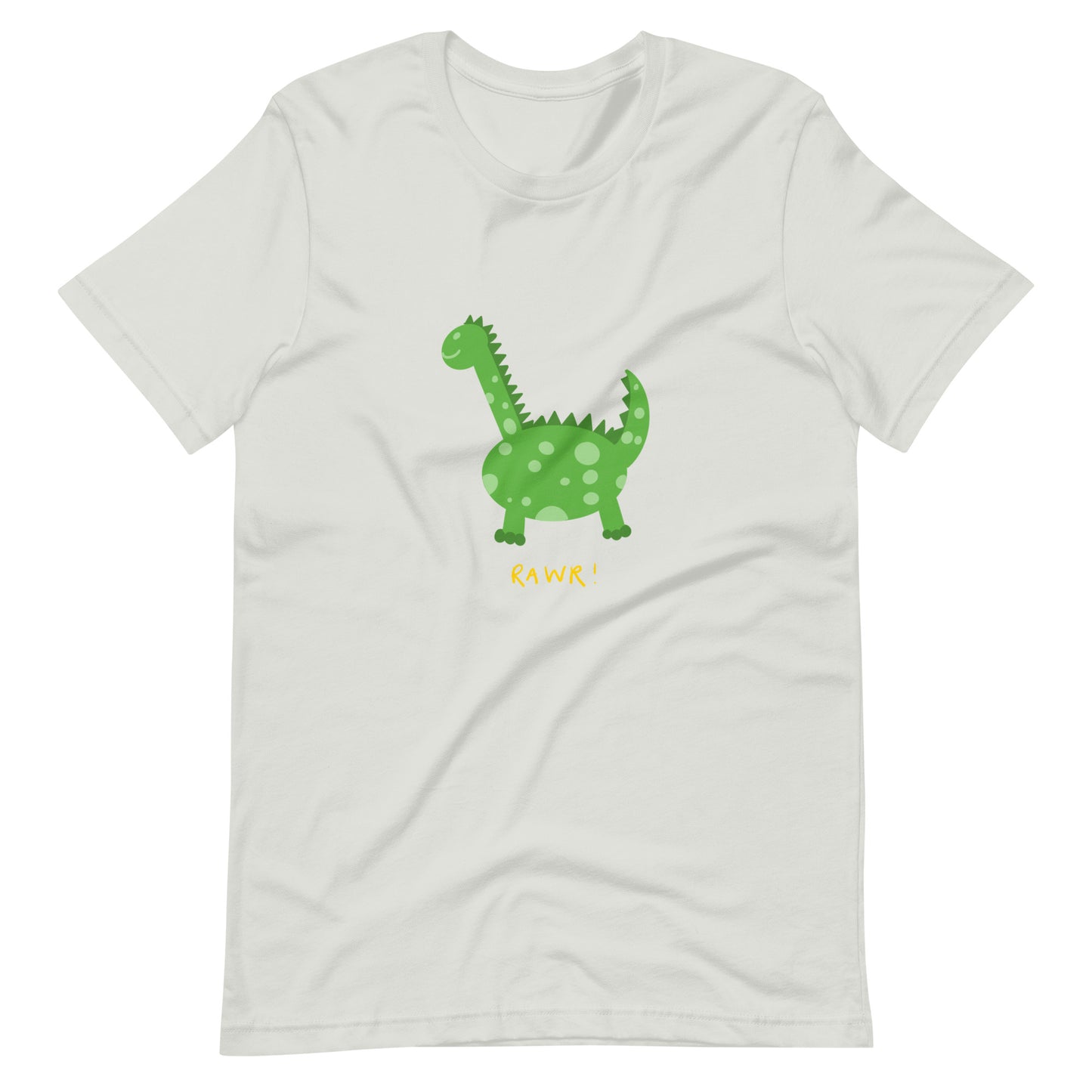 "Rawr" Green Dinosaur T-Shirt (Adult)