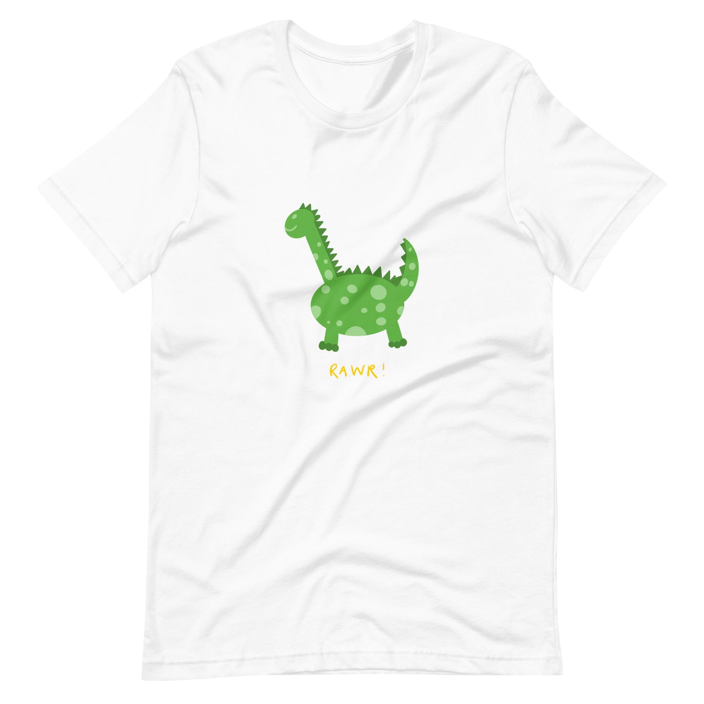 "Rawr" Green Dinosaur T-Shirt (Adult)