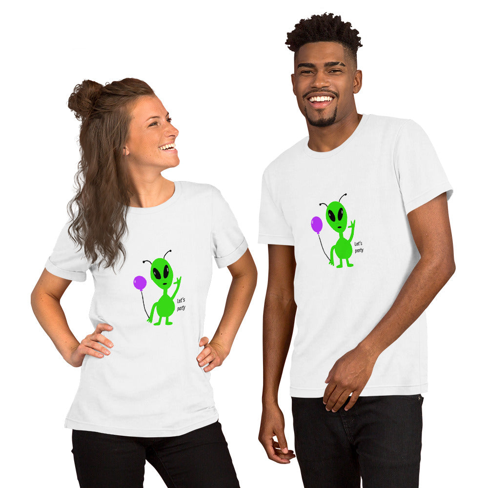"Let's Party" Alien T-Shirt (Adult)